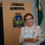 Jornalista Eugênia Nogueira recebe homenagem da CMFor