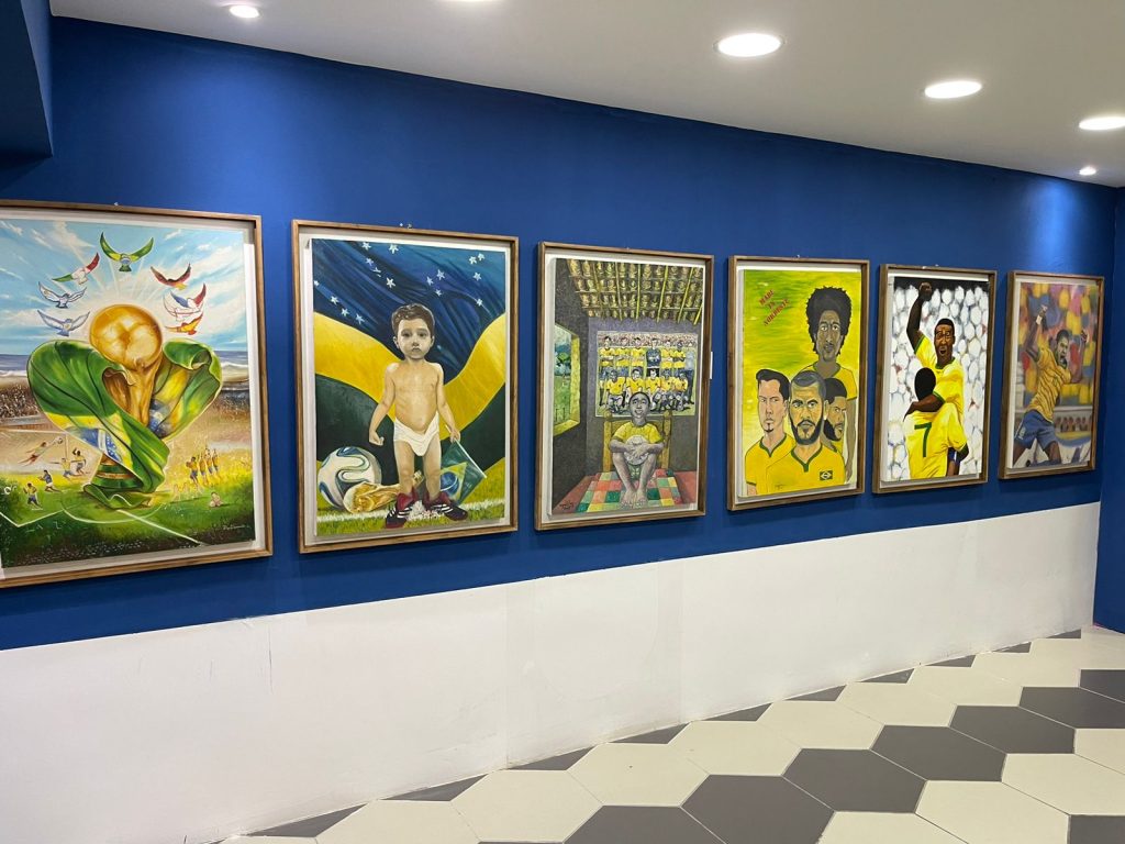 Exposição “Pintando a Copa do Mundo” está aberta à visitação no Shopping Benfica