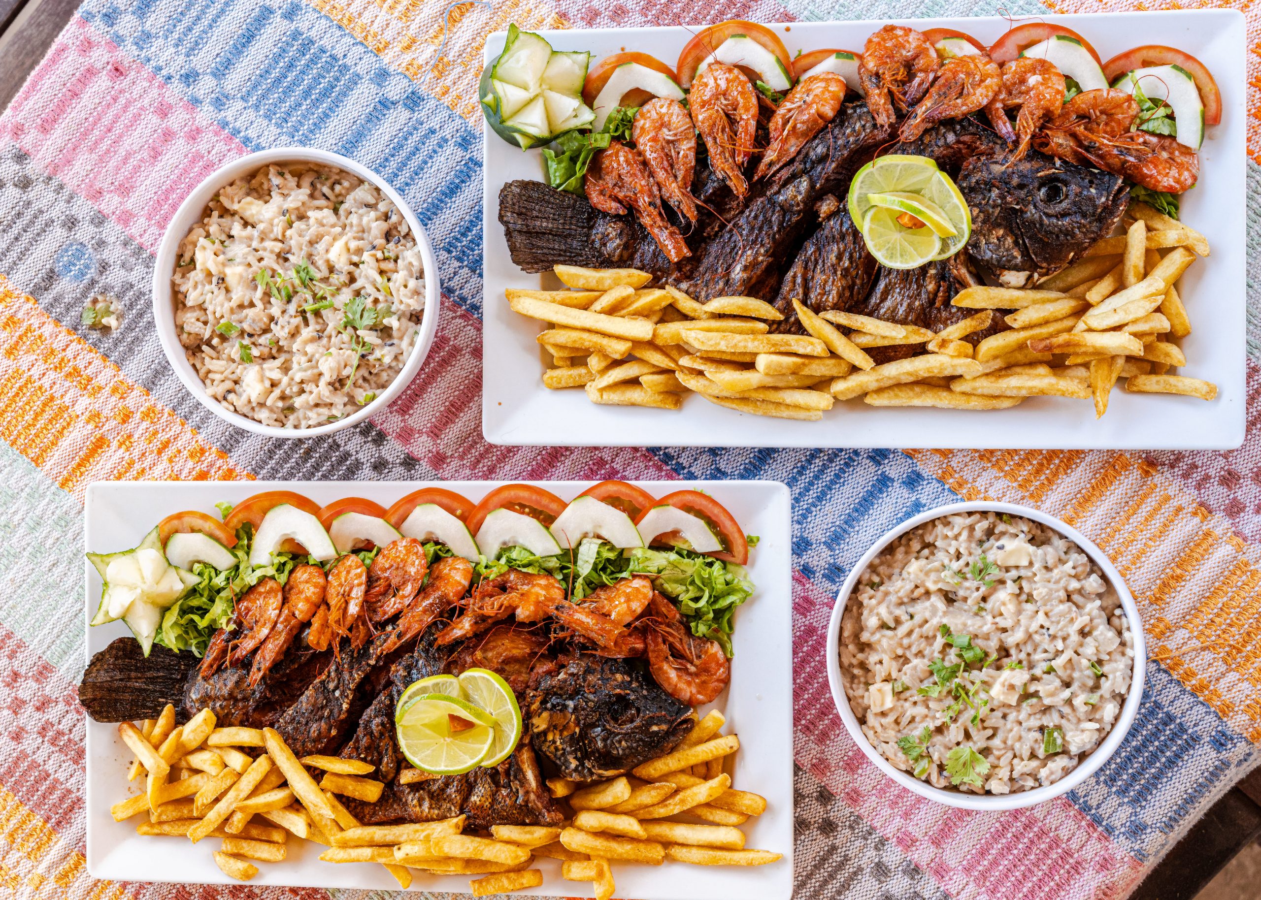 Prato de tilápia frita do I Festival Gastronômico da Praia do Futuro, de 2024