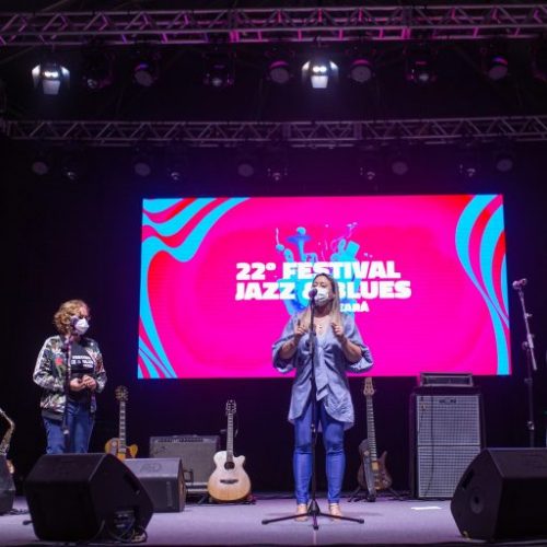 Satisfação do retorno aos shows presenciais marcou a solenidade de abertura do Evento Teste do 22o Festival Jazz & Blues