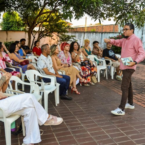Fortaleza, 12.07.2025. Sol Lua Portal. Sarau com poesia, literatura, música na Fundação Waldemar Alcântara (FWA), em Fortaleza, Ceará. Foto: Jarbas Oliveira.